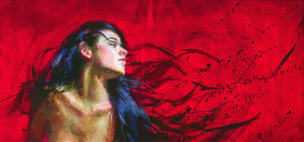 (image for) Handmade oil painting Copy paintings of famous artists Henry Asencio's whisper
